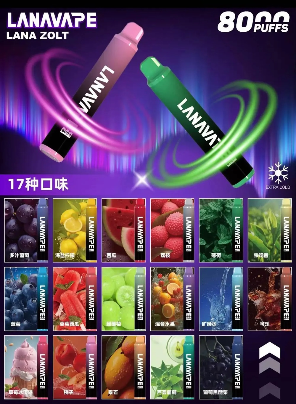 LANA8000口一次性電子煙 正品現貨 拋棄式電子煙購買 新日期 10/10